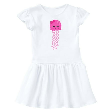

Inktastic Pink Jellyfish Cute Jellyfish With Pink Ribbon Gift Baby Girl Dress