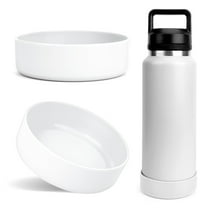 Linkidea Water Bottle Boot Compatible with YETI Rambler Bottle 36oz, Silicone Anti-Slip Waterbottle Bottom Sleeve Cover Protector, Bottle Bumper  (Transparent / 2 Pack)