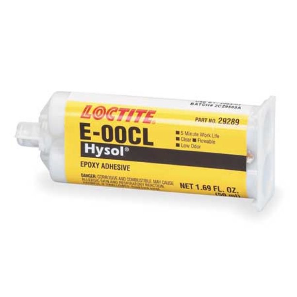 LOCTITE 237095 Epoxy Adhesive, DualCartridge, 1.69 oz, Clear, 11 Mix Ratio, 15 min Functional
