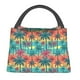 thumbnail image 1 of Fotbe Hawaii Palms Bolsa Térmica Portátil con Estampado, Bolsa de Entrega de Alimentos Aislada, Bolsa Reutilizable de Gran Capacidad para Comidas y Supermercado, 1 of 6