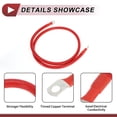 thumbnail image 4 of Unique Bargains 1 Pc Battery Inverter Cable Battery Cable 3/8" 5/16" Lug 1/0 AWG Gauge 3.5FT Red Tinned Copper, 4 of 7