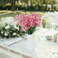 thumbnail image 5 of FONDOTIN 10Pcs Simulation Violet Pink Fake Flower Bunches for Photography Props and Table Centerpieces, 5 of 5