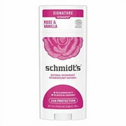 Schmidt's Natural Deodorant Stick Rose + Vanilla 3.25 oz