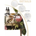 thumbnail image 3 of Vintage Birdhouse Tablecloth Square Table Cloth 60x60, Waterproof Outdoor Table Cloth Covers Decorative Table Protector, Spring Floral Birds Botanical Washable Table Cover for Kitchen Dinning Party, 3 of 8