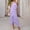 🔥 Purple, variant on Sentmoon Long Dresses for Women Casual Summer 2026 Active Solid Color Modest Dress Ruffle Chiffon Breathable Regular Fit for Daily and Commute Blue XL