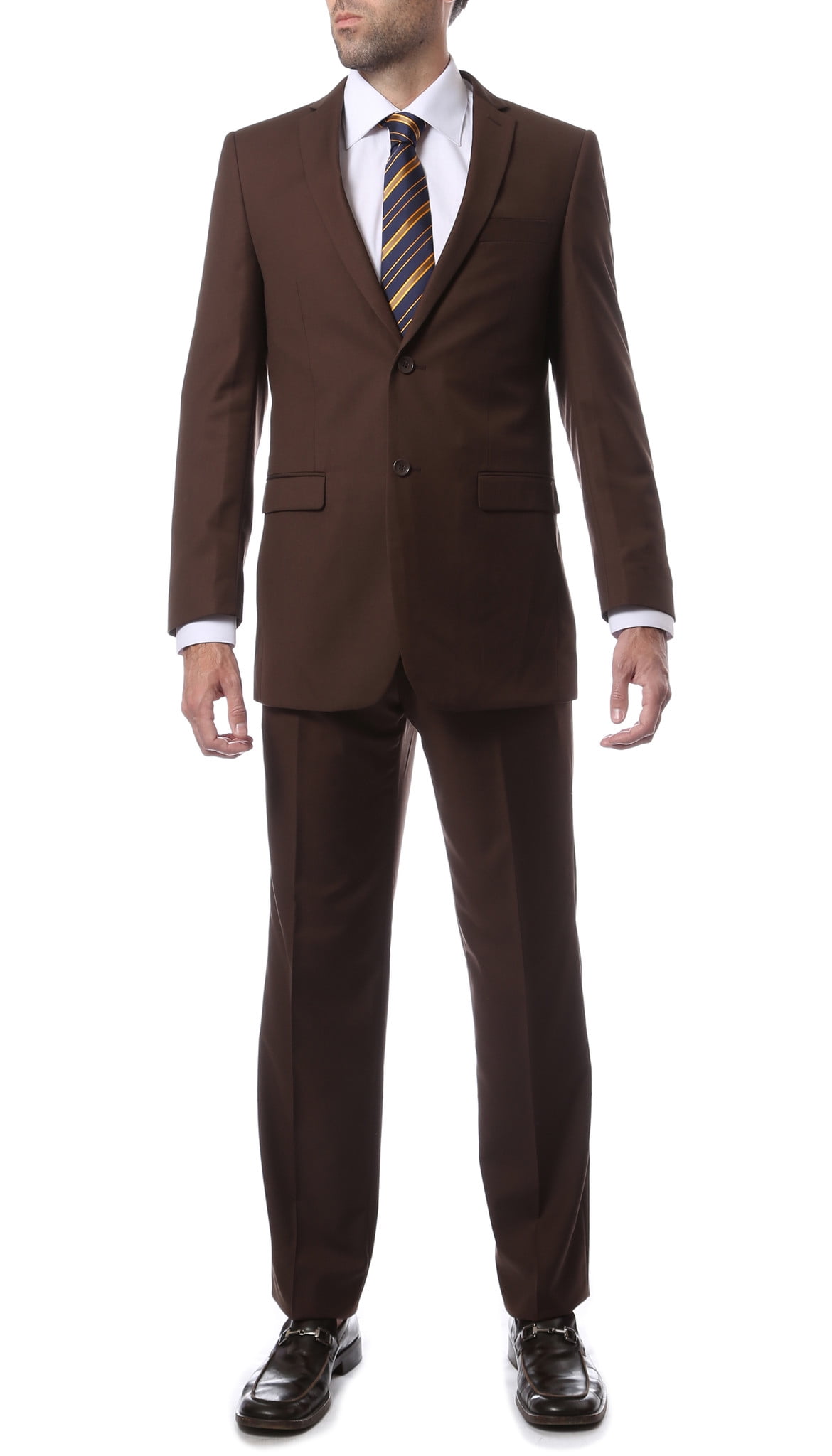 Men's 2 Button  Brown Suit main image 0