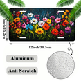 thumbnail image 2 of 1 Pcs 2D Flat License Plate Covers & Frames, Colorful Flowers For Decorative Front, Waterproof For Decoration Aluminum License Plate Covers & Frames Cover For Men Women, 12" X 6", 2 of 7