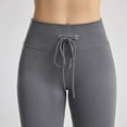 thumbnail image 4 of Bigersell Women Pull on High Pant Women's Fashion Casual Solid Color High Waist Elastic Yoga Pants Shorts Slim Winter Leggings for Ladies, 4 of 8