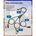 thumbnail image 2 of DEWENWILS 12ft (3+3+3+) Outdoor Extension Cord 1 to 3 Spliter, 13A 125V 1625W 16/3C SJTW Extension Cord Outdoor, Heavy Duty Extension Cord for Holiday Decorations Halloween Christmas Lights, 2 of 8