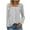 #01 Gray 【PICK YOUR FAVORITES & STOCK UP】, variant on Women's Casual Printed V-Neck Long Sleeve Button Down Top Shirts Blouses for Business Casual Work Office Vacation Daily Wear Fashion Essential Gift | Aestivo,Gray XL