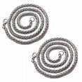 thumbnail image 1 of 2X Joyería de Moda Collares de Acero Inoxidable para Hombres Mujeres Keel Chain Gargantilla Collar 3 mm 24 Pulgadas, 1 of 5
