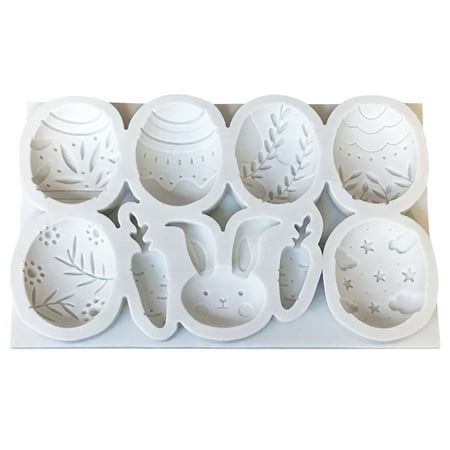 

DoubleYi Easter Cake Mold Shape Cake Easy Demoulding Convenient Bunny Eggs Flower Biscuit Mold