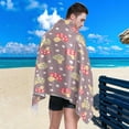 thumbnail image 4 of Coolnut Beach Towels Mushroom Camping Towels Dots Sand Free Beach Towel, 30"x60" Large Beach Towels Quick Dry Bath Travel Towels Pool Yoga Beach Mat for Men Women, 4 of 6