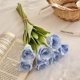 thumbnail image 4 of CaiYueKe Artificial Bellflower Bouquet 7 Stems Fake Flowers Silk Flower Arrangement for Wedding Photography Home Table Decor Vase Filler Centerpiece Party Decoration, 4 of 8