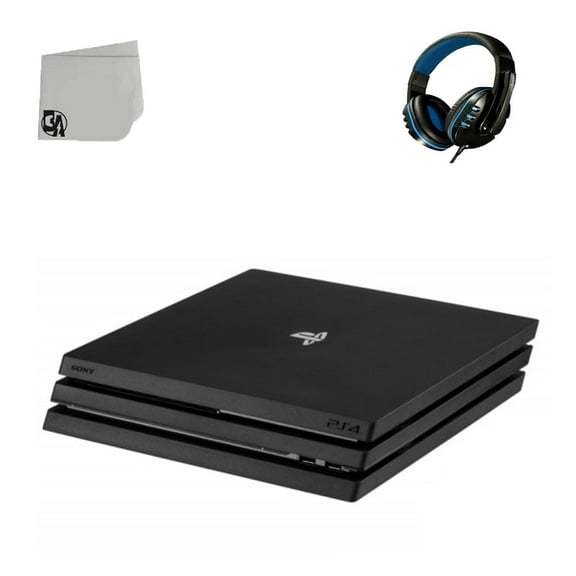 Pre-Owned Sony PlayStation 4 Pro 1TB Only Black Gaming Console with Gaming Head Set BOLT AXTION Bundle Used