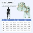 thumbnail image 6 of Kll World Travel Map Sleepwear Mens Flannel Pajamas,Long Cotton Pj Set, 6 of 9
