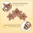 thumbnail image 5 of 4 Pcs Flower Hair Clips for Women 4.5 Inch Claw Clips Large Matte Hair Clips for Thick Hair Non Slip Strong Hold Big Hair Clips for Girls Jaw Hair Clips Hair Accessories for Women Girls, 5 of 6