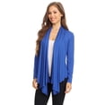 thumbnail image 2 of Women's Solid Open Front Long Sleeve Lightweight Soft Basic Sweater Cardigan, 2 of 4