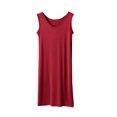 thumbnail image 3 of Ihhxva Cotton Pajama Set for Women Loose Fit Sleeveless Sleep Dress Breathable Moisture-Wicking Lightweight Soft Nightgown XL-5XL, 3 of 7