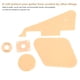 thumbnail image 3 of Juego de Placas Pickguard Switch Ring Caver Caver Jack Platón Trasero, Pickguard, Para Guitarra Jazz, 3 of 7