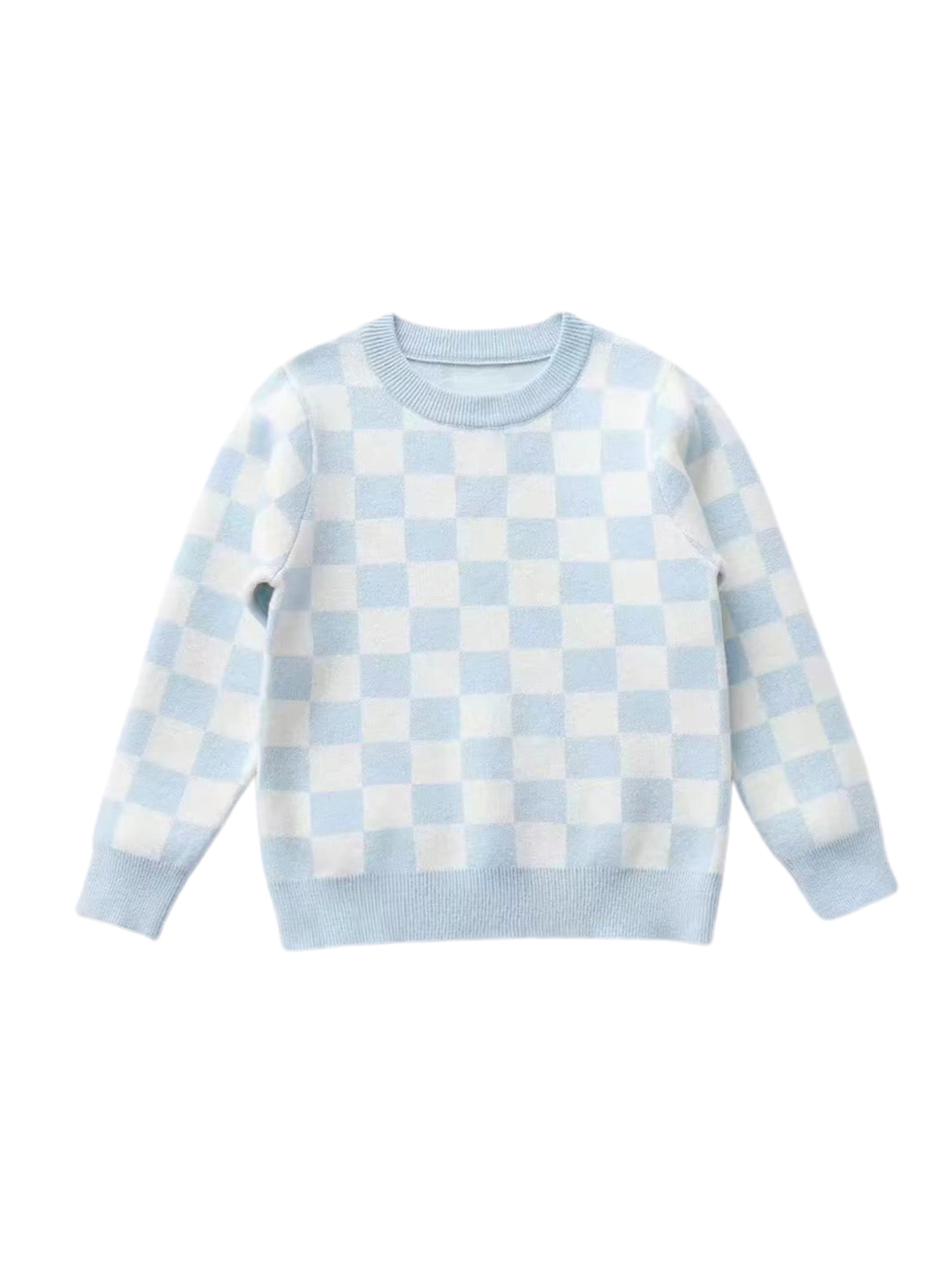 Canrulo Newborn Baby Girl Boy Knit Cardigan Sweater Checkerboard