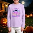 thumbnail image 2 of Gubotare Baby Tshirt Boys Kids Boys T Shirts Casual Long Sleeve Color Block Tops Crewneck Loose Basic Tees 3T 4T (Purple,3-4 Years), 2 of 5