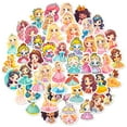 thumbnail image 5 of 50-Pack Cartoon Princess Dress Stickers - Beautiful Princess Graffiti Stickers for Kids, Kindergarten, and Children's Toys, 5 of 11