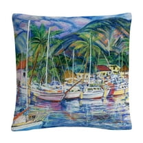 Manor Shadian 'Lahaina Marina' 16 X 16 Decorative Throw Pillow