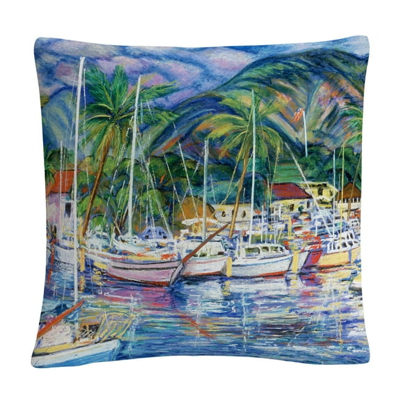 Manor Shadian 'Lahaina Marina' 16 X 16 Decorative Throw Pillow