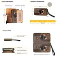 thumbnail image 3 of ZUXONGSY Dachshund Sunflower Daisy Flower Print Top Handle Bag with Waterproof Cosmetic Bags Wallet for Women PU Top Handle Satchel Set with Portable Cosmetic Pouch Purse Credit Card Holder Wallet, 3 of 4