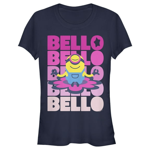 Junior's Minions: The Rise of Gru Stuart Bello Stack Graphic Tee Navy Blue X Large