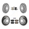thumbnail image 1 of Transit Auto Front Semi-Metallic Rear Ceramic Pads and Coated Disc Brake Rotors Kit for Car Volkswagen Passat KGA-102668, 1 of 8