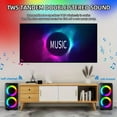 thumbnail image 5 of Wireless Speaker With Subwoofer, Large Boombox Speaker, Stereo Speaker, Subwoofer, Outdoor Wireless Speaker, Party Disco Light, TWS, TF, AUX, 5 of 9