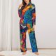 thumbnail image 2 of Balery Vibrant Rainbow Parrot Fantasy Conjunto de Pijama con Estampado para Mujer, Conjunto de Dos Piezas con Manga Larga, Ropa de Dormir Suave con Bolsillos, Pijamas Cómodos-X-Large, 2 of 7