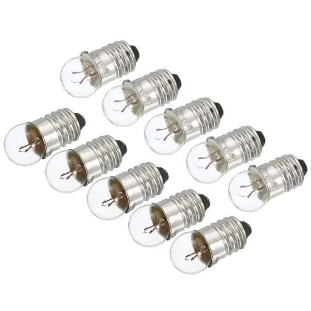 E10 Tornillo Base Miniatura Bombillas 6V/6.2V Cálida Amarillo Luz Mini Lámparas con Almacenamiento Caja, Paquete de 40 Unique Bargains bombillas incandescentes