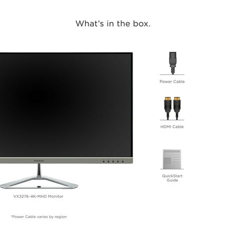 ViewSonic - VX3276-4K-MHD 31.5" LCD 4K UHD Monitor (DisplayPort and HDMI) - Silver