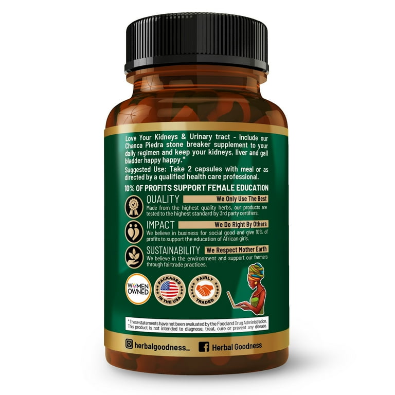 Stone Breaker Chanca Piedra Capsules 60ct, Kidney Stones