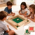 thumbnail image 5 of CYFW Shut the Box Game: 2-4 Player Wooden Board Math Game with 2-12 Dice | Educational Family Night Entertainment | Classic Pub Style | Funny Family Board Games, 5 of 7