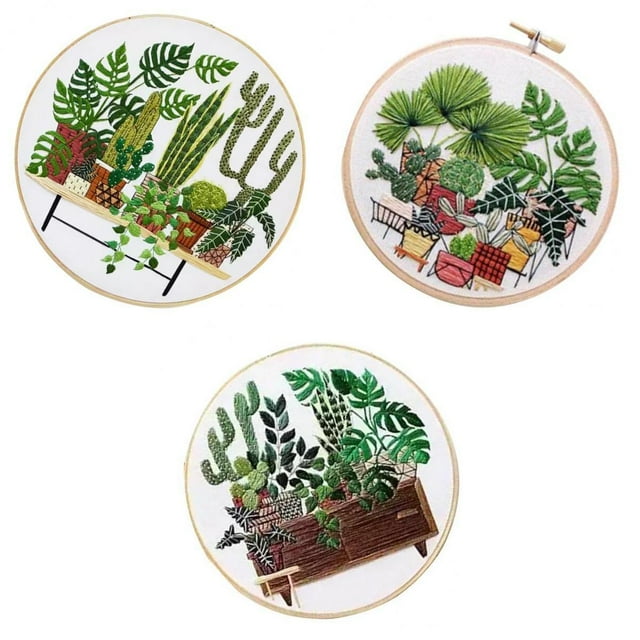 Kit de costura perfecl de 3 s para Principiantes de Estampado Manualidades modernas de punto de cruz