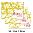 thumbnail image 2 of Viabella Brush Strokes Thank you Card Assortment - 12 Cards, 12 Envelopes, 2 of 3