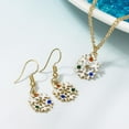 thumbnail image 4 of Adorable Girls Earring Necklace Set Xmas Themed Thanksgiving Snowflake, 4 of 8