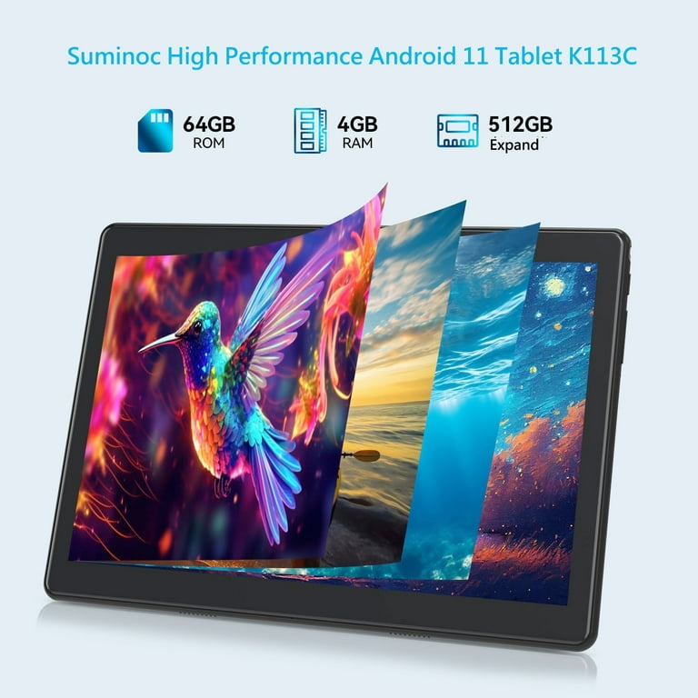  Tablet 10 inch Android 11 Tablet, 64GB ROM + 4GB RAM