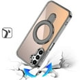 thumbnail image 2 of For Samsung A16 5G CHROME HQ Rotational Magnetic Ring Hybrid - Black, 2 of 3