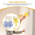 thumbnail image 2 of 11Pcs Paint Roller Brush Set Multifunctional Hand-Held Clean-Cut Paint Edger Roller Brush Portable Home Improvement Tool, 2 of 7