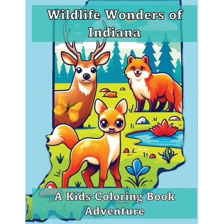 Wildlife Wonders of Indiana: A Kids Coloring Book Adventure (Paperback)