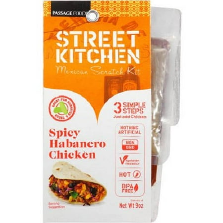 street kitchen spicy habanero chicken mexican scratch kit, 9 oz street kitchen spicy habanero chicken mexican scratch kit, 9 oz