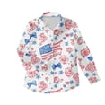 thumbnail image 4 of 2026 Independence Day Tops Women 4th of July Patriotic Shirts 250th American Flag Graphic Dressy Tunics Tee Blouse, 4 of 5