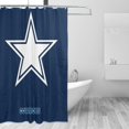 thumbnail image 3 of Cortina de ducha de secado rápido impermeable para baño DC_Cowboys con ganchos, decoración de fútbol americano, juego de cortinas de ducha para baño, plancha de 60 x 72 pulgadas, 3 of 8
