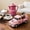 pink, variant on Vintage Dog Pickup Truck Table Decor, Farmhouse Tiered Tray Centerpiece with Dog Figurines for Office, Indoor Harvest Table, Birthday Gift