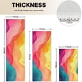 thumbnail image 4 of Colorful Tie Dye Wave Pattern Kitchen Rugs Sets Of 3,Kitchen Runner Rugs Non Skid Washable,Decorative Kitchen Floor Mats for Kitchen,Sink,Laundry,17"x30"+ 17"x47" + 17"x59", 4 of 6